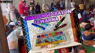 Download Lagu UNBOXING OIL PASTEL PASCOLA 12 WARNA \u0026 CHALLENGE MEWARNAl BINGKAI JUARA❗️ MP3