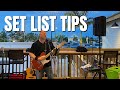 Setlist for live solo gigs how i create and organize songs