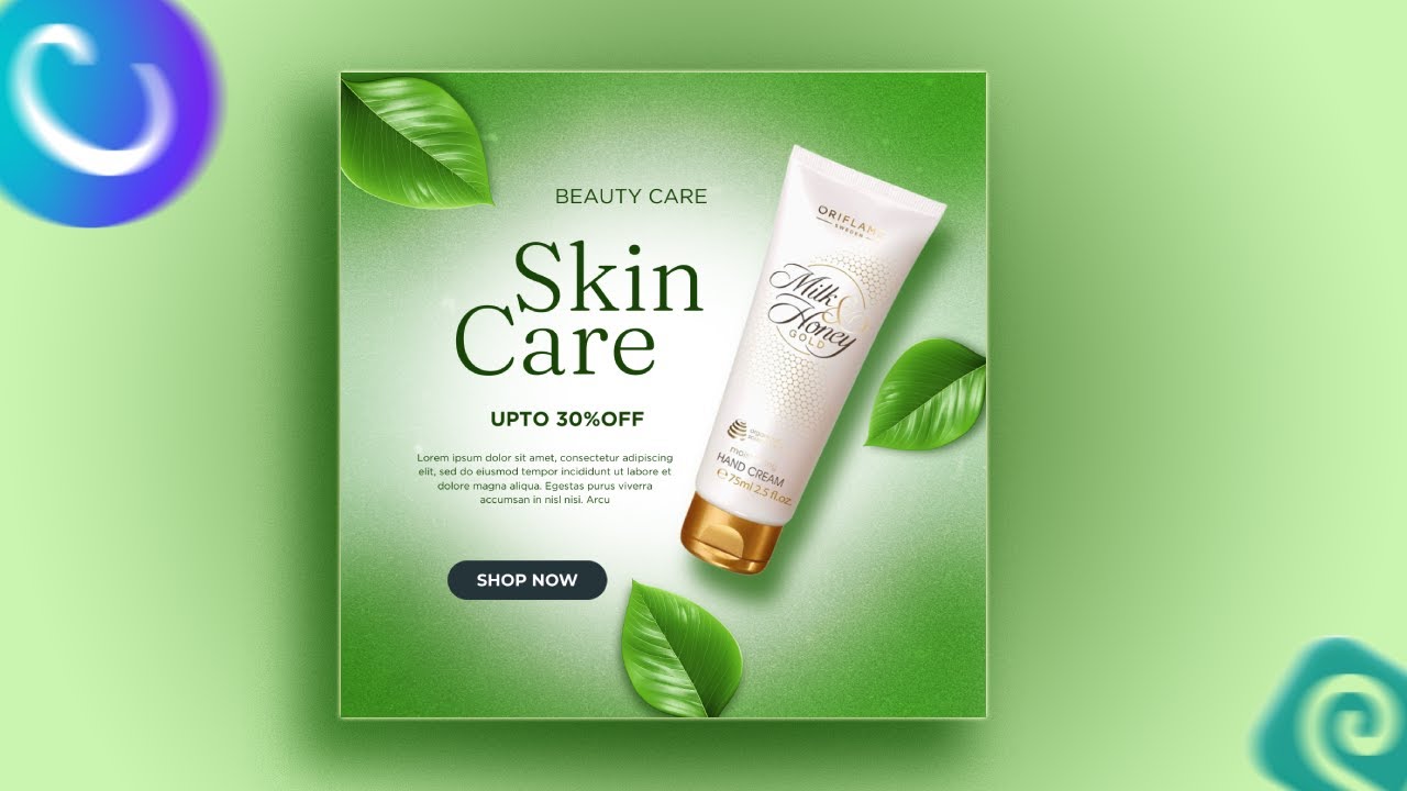 (Skin Care)Advertising Poster Design