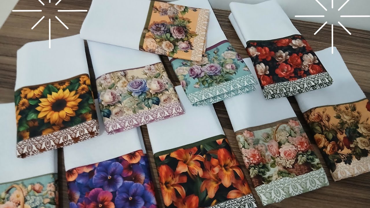  Mine curso pra vocês! Aprenda com rapidez fazer panos de prato pra vender. 