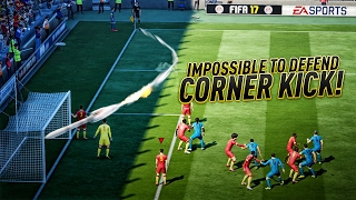 FIFA 17 NEW IMPOSSIBLE TO DEFEND CORNER KICK - THE ROCKET CROSS - DEADLY CORNER KICK OF CHAMPIONS