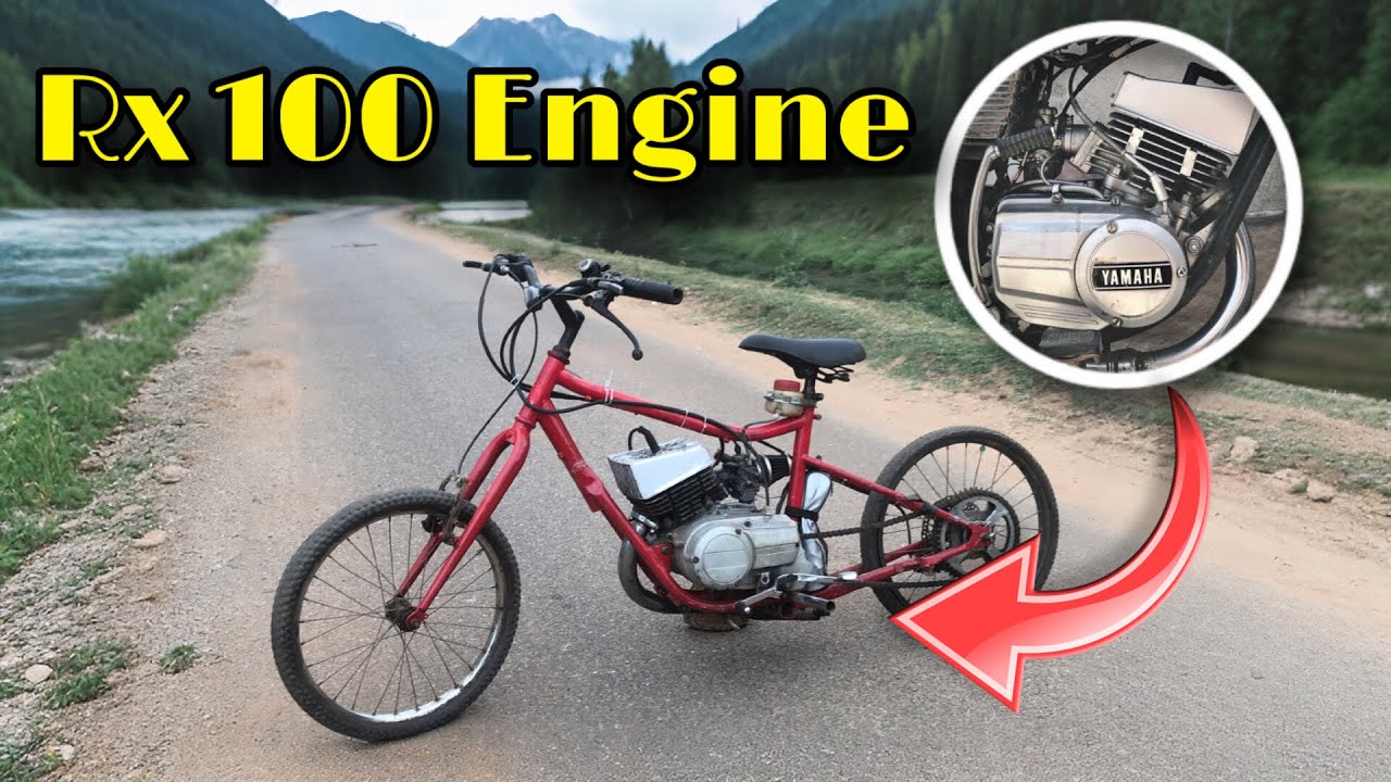 How Work Rx100 Engine 😄 இது ஓடாது பறக்கும் ️ I Yamaha Rx 100 Engine powerd Cycle | #rx100 # ...