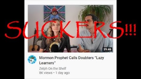 Ex Mormon Suckers Took the Bait of LDS Prophet!!!