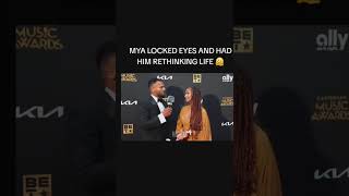 When Mýa’s Beauty Throws the Interview Off #americansinger #funny #shortsfeed #shorts #shortsviral