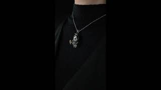 Information Handmade Grim Reaper Pendant | Gothic Skeleton Amulet | Silver Charm | Fantasy Art Jewelry Guide