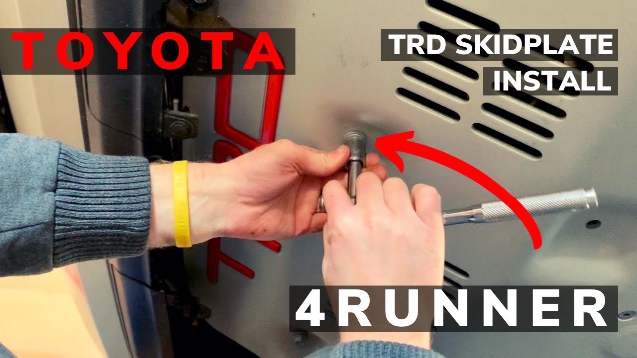 How to Install a 4Runner TRD Skid Plate - YouTube