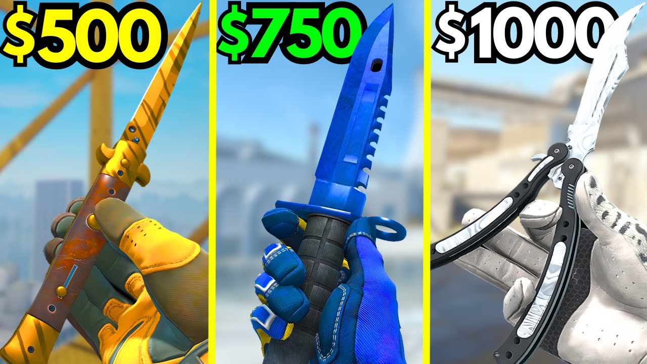 BEST KNIFE & GLOVE COMBOS Under $1000 (CS2 BUDGET KNIFE + GLOVES COMBO ...