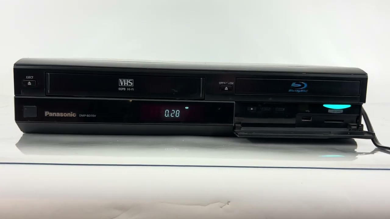 Panasonic DMP-BD70V Blu-Ray DVD & VHS Combo Player - YouTube
