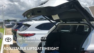 Adjust the opening height of your Toyota power liftgate by Lake Charles Toyota 23,623 views 3 years ago 3 minutes, 6 seconds