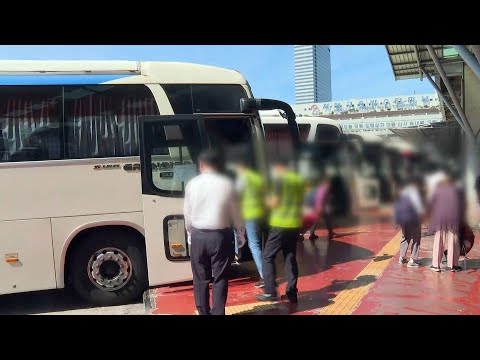 한산한 주말 버스터미널…마스크·거리두기 필수 / 연합뉴스TV (YonhapnewsTV)