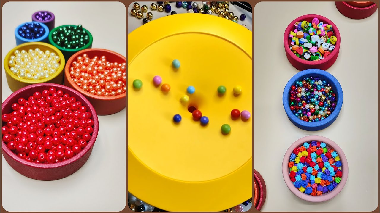 Hypnotic Bead Reversal, Xylophone Magic, Sorting Balls, ASMR Bead Tower, Marble Run Relaxation