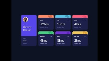 HTML CSS Time tracking dashboard - Frontend Mentor