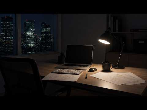 Unfinished Reports at My Desk – Tokyo After Hours