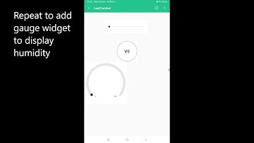 IOT blynk create gauge widget