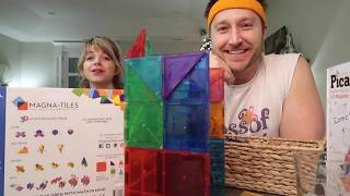 MagnaTiles VS Picasso Tiles! | Brad and Rach: The Kids Are In Bed