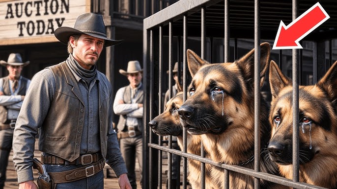 "I Will Take Them All" — Cowboy Declared, Saving Three Starving Dogs At  Auction!