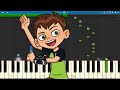 Ben 10 Theme Song - EASY Piano Tutorial