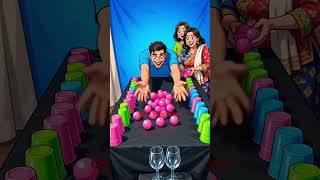Just another normal ball challenge... 🔴🟡😳😂 #animation #shorts #funny #challenge
