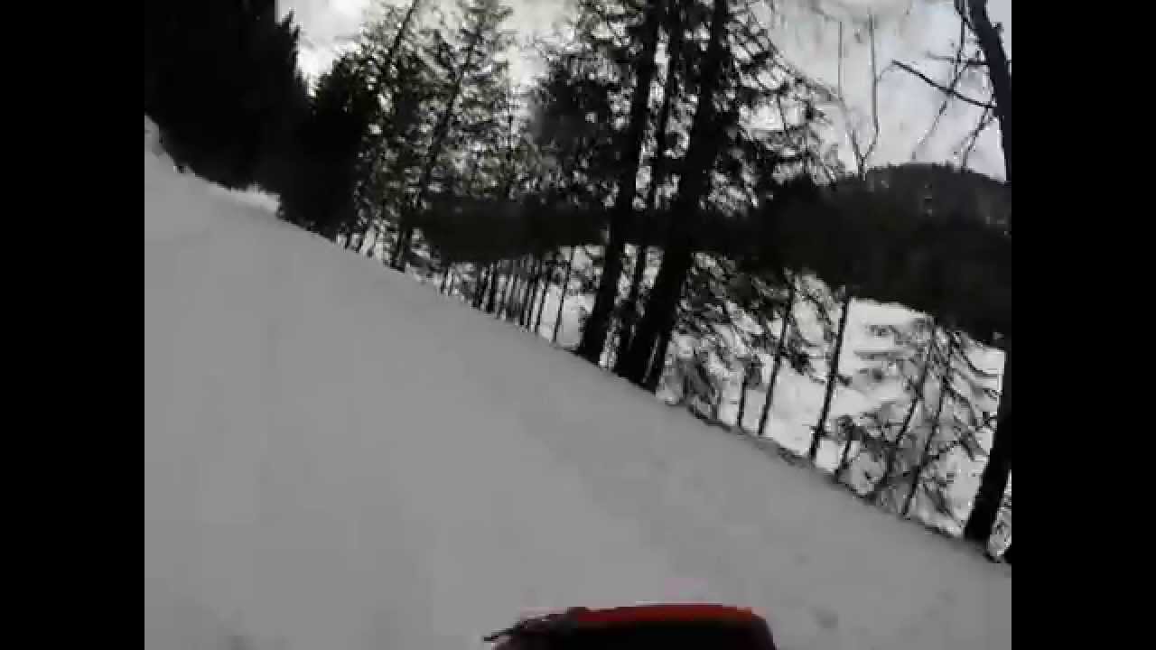 Rodelpartie von der Dolomitenhütte aus.