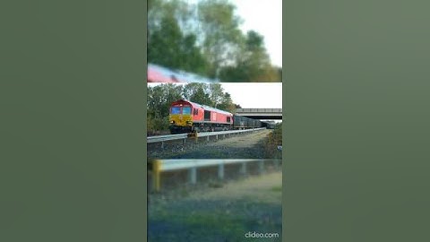 DB Cargo Class 66 66177 Domestic & Industrial waste freight train 6M16 #trainspotting #dbcargo
