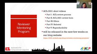 ACL 2021 Reviewer Mentoring Program, Part I