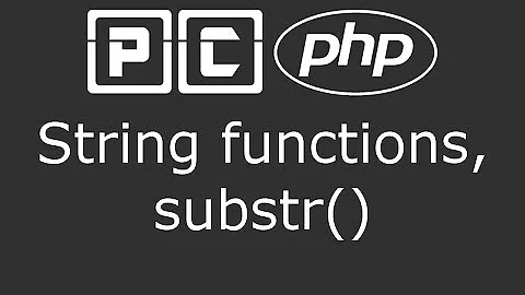 PHP beginners tutorial 24 - string functions, substr