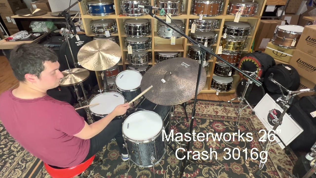 Demo of Exact Cymbal - USED Masterwork 26” Verve Crash, 3016g