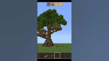 MINECRAFT How to make tree house #minecraft #build #treehouse #viralvideoshorts
