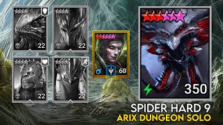 Spider Hard 9 Arix Dungeon Solo | Raid Shadow Legends Guide