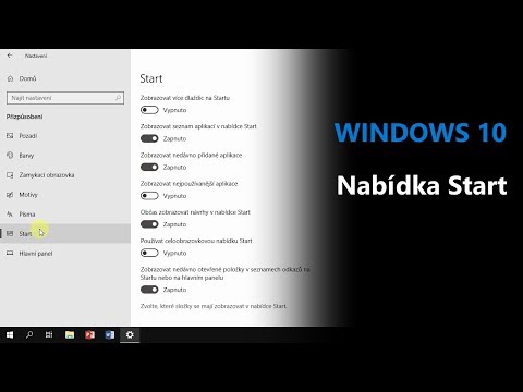 Video: Jak Vrátit Klasickou Nabídku Start Do Windows 10