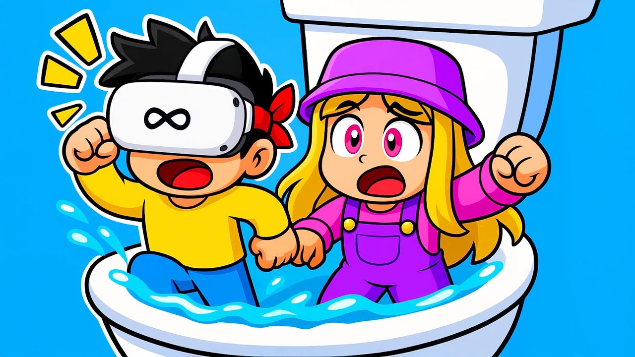 PRANKAR MIN TJEJ i TOALETTEN (ROBLOX VR)