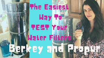The Easiest Way to Test Your Water Filters, When to replace your Water Filters, Berkey Filters