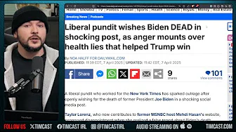 Taylor Lorenz WISHES For Biden DEATH In Cringe X Post, Liberals KEEP Advocating Terror & Death