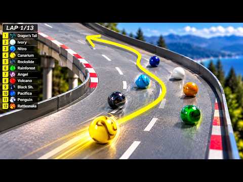 18-METER MARBLE RACE 🏁 ONE MISTAKE CHANGES EVERYTHING!