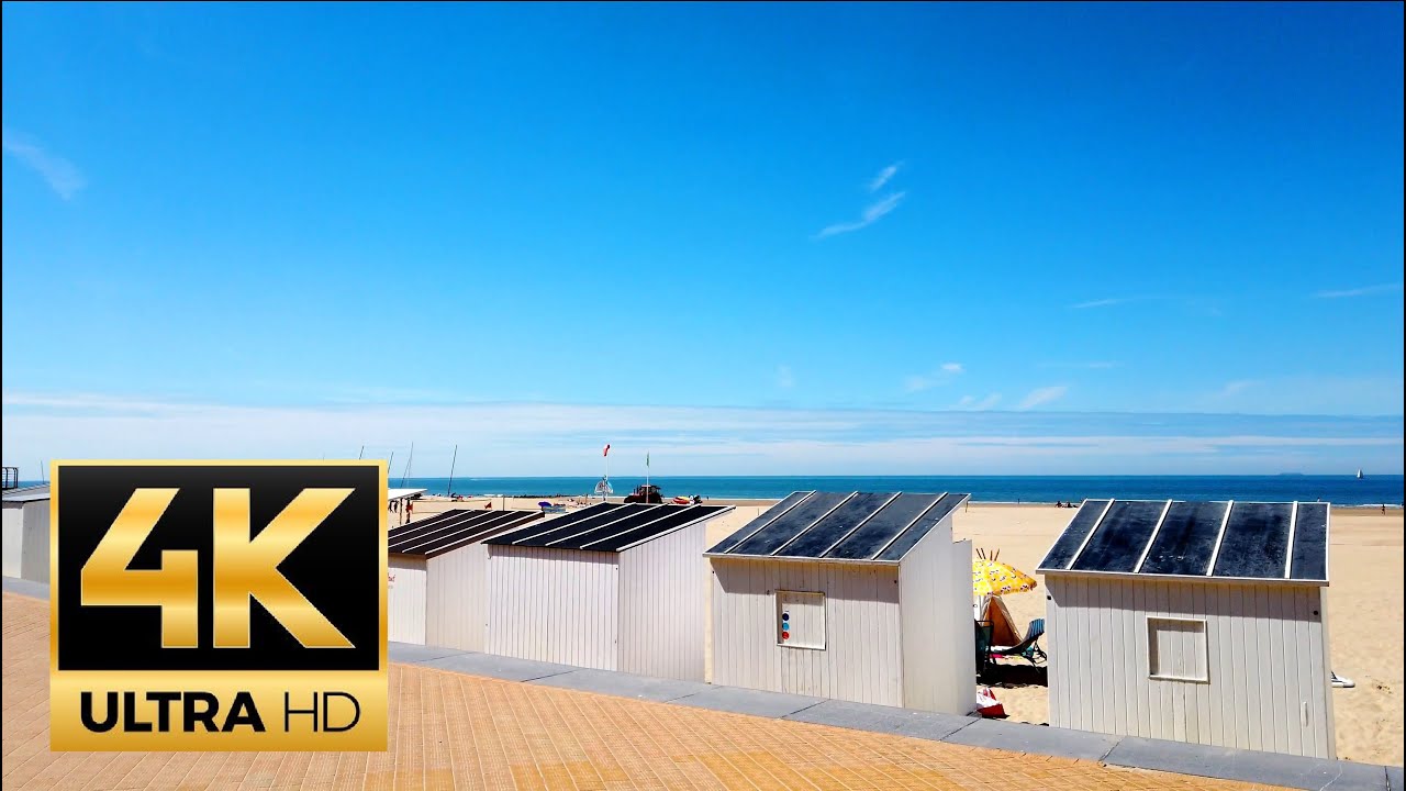 Oostende - Mariakerke, Belgium 🇧🇪 beach Promenade walk - 4K 60FPS