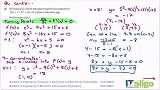 Functions Differentiation Q4 2020 Paper 1 Leaving Cert Higher Level Maths
