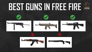 Best Top 5 Gun In Free Fire for Headshot, Best Gun Combination - Garena Free Fire
