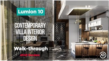 LUMION 10 TUTORIAL CONTEMPORARY VILLA INTERIOR DESIGN ANIMATION WALKTHROUGH VIDEO SKETCHUP LUMION