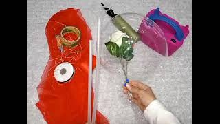 فكرة بسيطة | لعيد الحب|  مشروع مربح بوردة وبالون |   DIY valiant balloon