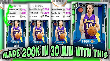 NBA2K20 - HOW I MADE 200K MT IN 30 MINS!!! BEST FILTER I USED - CONSISTENT FAST EASY MT, STEVE NASH!