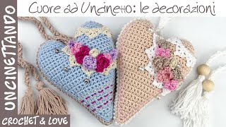 How to Decorate a 3D Crochet Heart (English and Spanish subtitles)