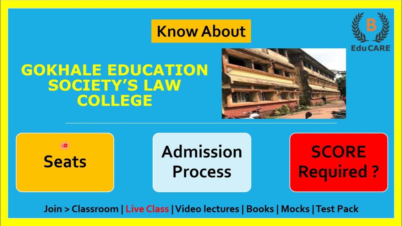 GOKHALE EDUCATION SOCIETY LAW COLLEGE YouTube