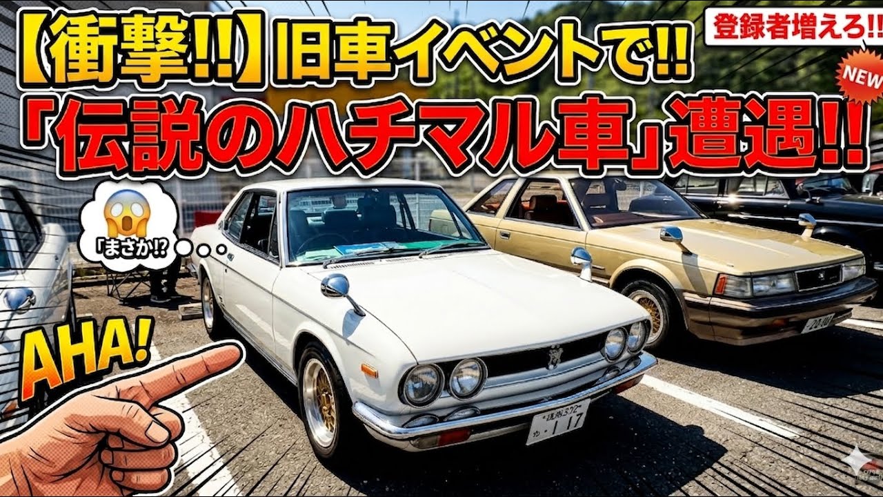 ※閲覧注意※ 美和村の旧車イベントに潜入したら「伝説のハチマル車」がいて腰抜かした…