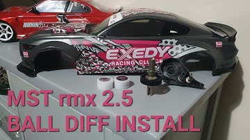 MST rmx 2.5 gearbox removal for ball differential install