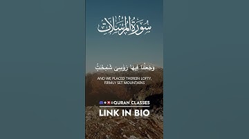 سورة المرسلات (٢٥-٢٨) - طلحة علوي | #القرآن_الكريم #سورة_المرسلات #طلحة_علوي #تلاوه #تلاوة_مميزة