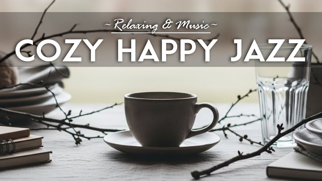 Cozy Happy Coffee Shop 🍂Positive Piano Jazz Instrumental Music for Working, Good Mood