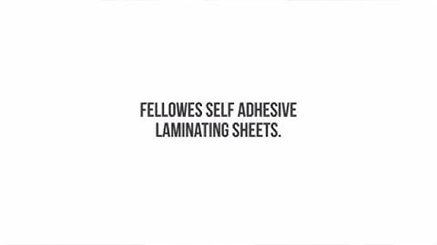 Fellowes Self Adhesive Instructions
