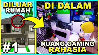 Aku Bikin RUANG GAMING RAHASIA Di Genteng RUMAH BROOKHAVEN!! | PART 1 (Roblox Brookhaven 🏡RP)