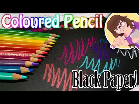 How to Draw with Colored Pencils on Black Paper: TIPS and WALKTHROUGH 