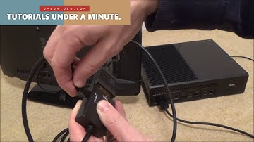 How to Connect up Xbox One to VGA Monitor or TV
